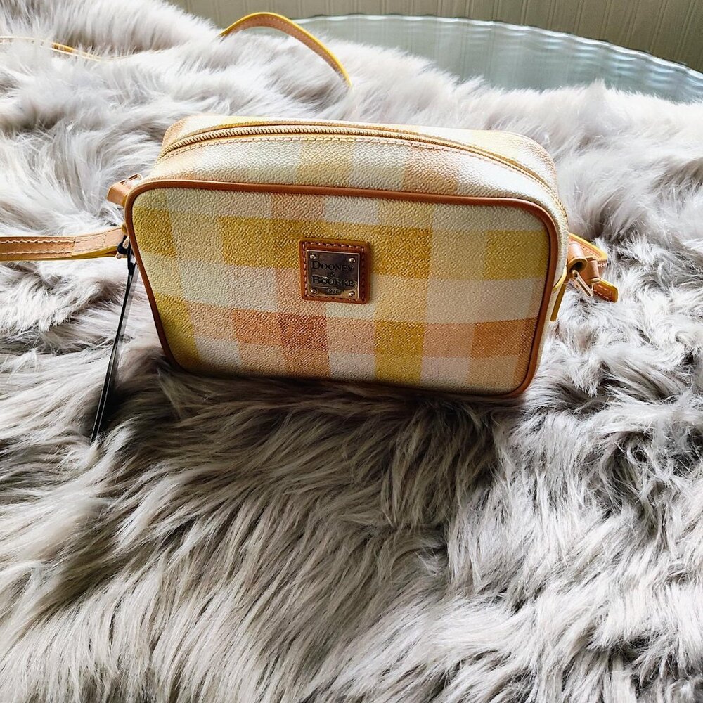 Dooney & Bourke Quadretto Check Camera Crossbody